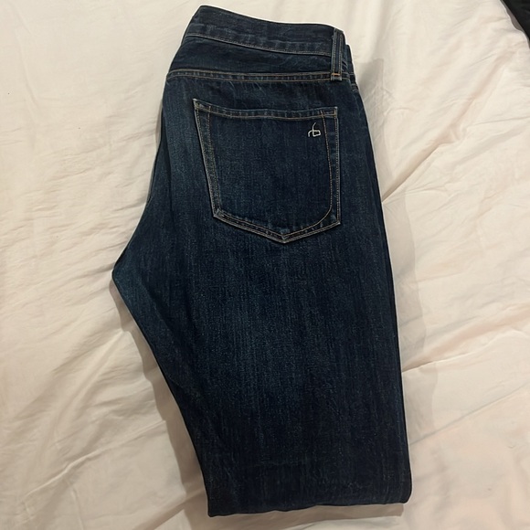 Rag & bone standard issue fit 2 slim leg 31 waist olive resin jeans - Picture 6 of 8